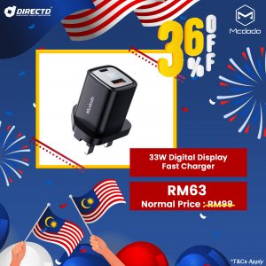 MCDODO 33W PD+QC Digital Display Charger | 36% Discount
